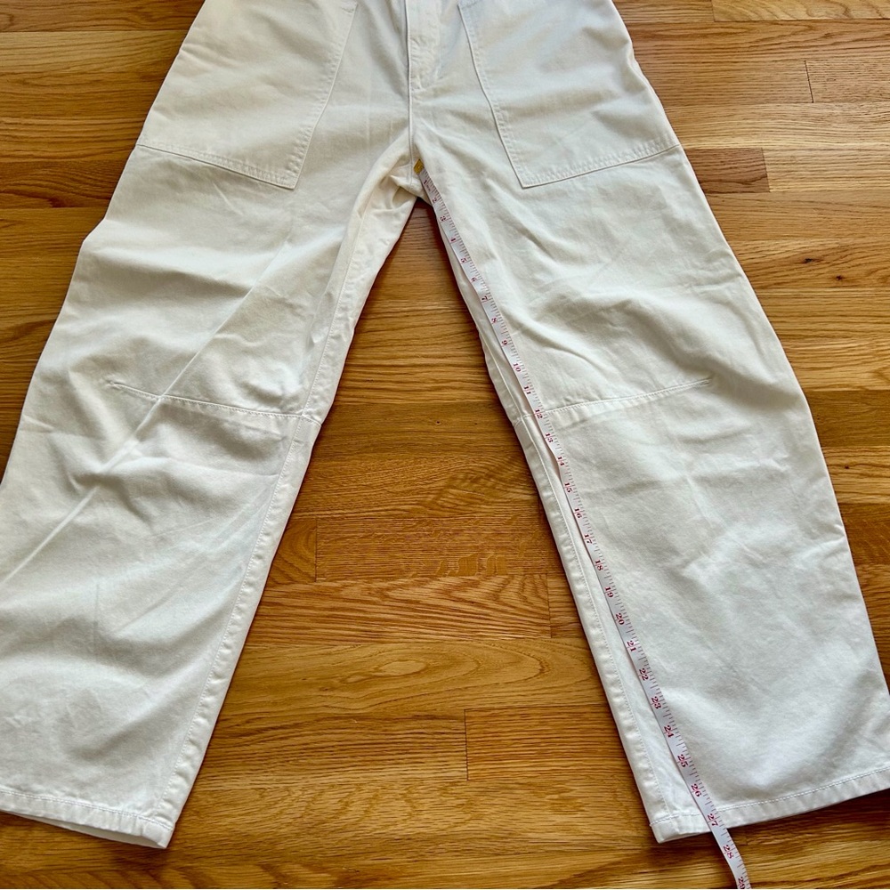 Velvet By Graham & Spencer Brylie Ivory Cotton Twill Pants - Picture 10 of 16